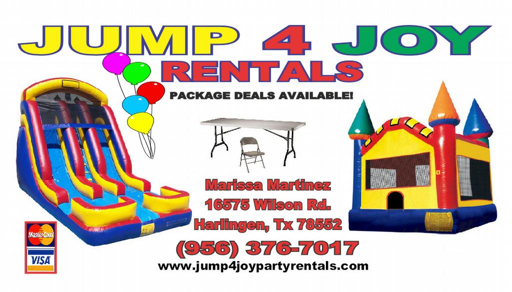 JUMP 4 JOY RENTALS Harlingen TX 78552 9563767017 Party Rentals